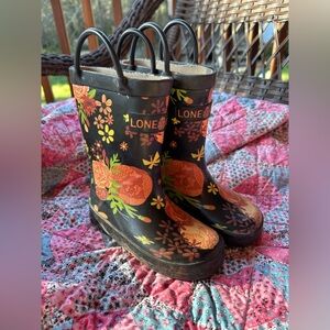 Lonecone Kids Floral Rain Boots size 8